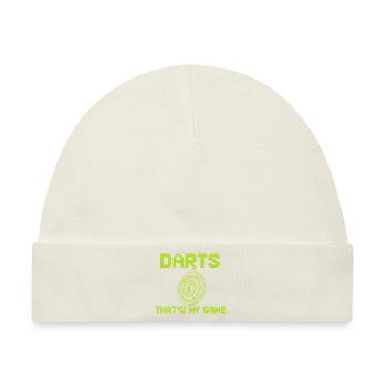 Dart Shooting Dartwerfer - Baby Premium Organic Mütze - Naturweiß - Vorne