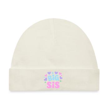 Big Sis: Beste Schwester Geburtstag Geschenk - Baby Premium Organic Mütze - Naturweiß - Vorne