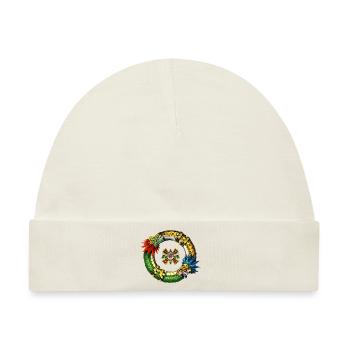 Aztekischer Quetzalcoatl Jaguar - Baby Premium Organic Mütze - Naturweiß - Vorne