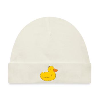 ente entchen - Baby Premium Organic Mütze - Naturweiß - Vorne