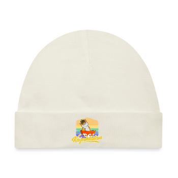 Kasachstan Kasach UdSSR Katze Flagge Normaden - Baby Premium Organic Mütze - Naturweiß - Vorne