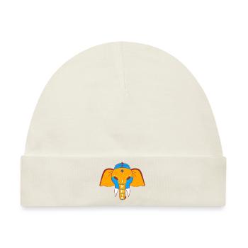 Indien Inder Hindu Stolz Flagge Land I Geschenk - Baby Premium Organic Mütze - Naturweiß - Vorne