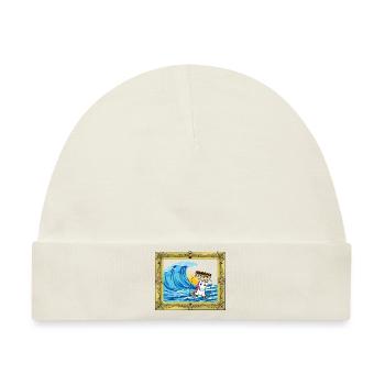 Einhorn Geburtstagsgrüße Geburtstag Flaschenpost - Baby Premium Organic Mütze - Naturweiß - Vorne