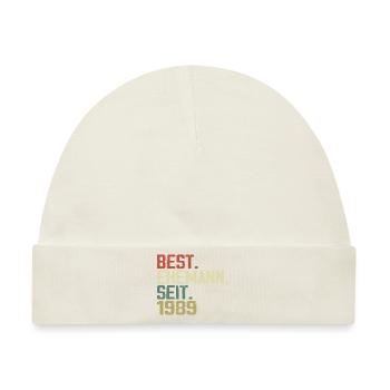 Best Ehemann Seit 1989 Geburtstagsgeschenk 1989 - Baby Premium Organic Mütze - Naturweiß - Vorne