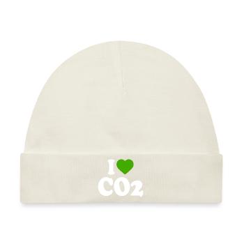 I love co2 - Baby Premium Organic Mütze - Naturweiß - Vorne