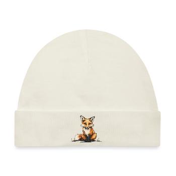 Foxy und ich wissen es - Baby Premium Organic Mütze - Naturweiß - Vorne