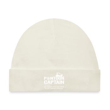 Ponton Kapitän Definition Lustiges Pontonboot - Baby Premium Organic Mütze - Naturweiß - Vorne