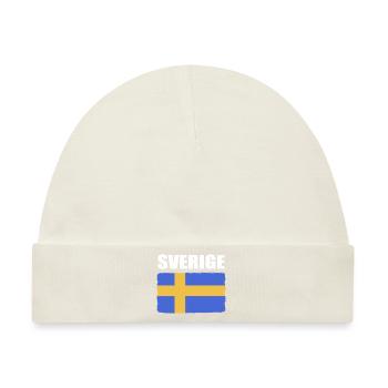 Schweden Schwedisch - Baby Premium Organic Mütze - Naturweiß - Vorne