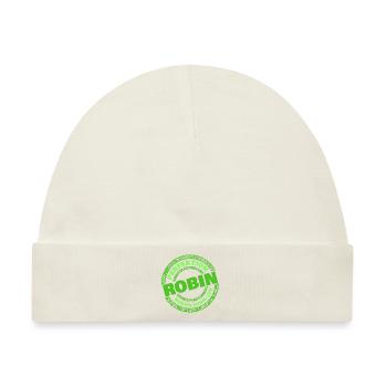 Robin Robin - Baby Premium Organic Mütze - Naturweiß - Vorne