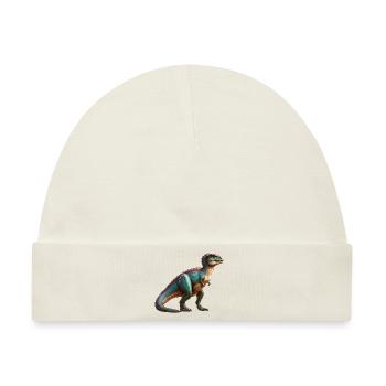 Riesiges T-Rex-Tier - Baby Premium Organic Mütze - Naturweiß - Vorne
