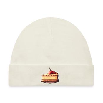 Käsekuchen Pixel - Baby Premium Organic Mütze - Naturweiß - Vorne