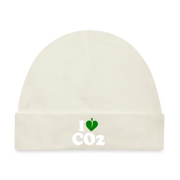 I love co2 - Baby Premium Organic Mütze - Naturweiß - Vorne