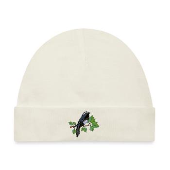 Bunter Vogel - Baby Premium Organic Mütze - Naturweiß - Vorne