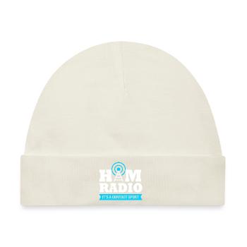 Amateurfunk Radio Antenne - Baby Premium Organic Mütze - Naturweiß - Vorne