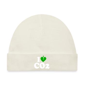 I love co2 - Baby Premium Organic Mütze - Naturweiß - Vorne
