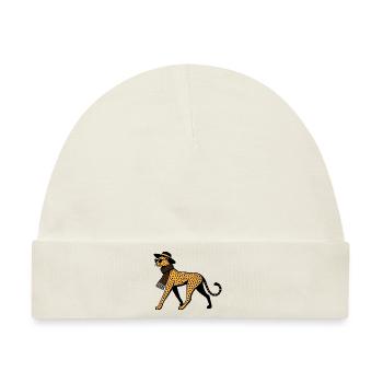 Leoparden-Chic - Baby Premium Organic Mütze - Naturweiß - Vorne