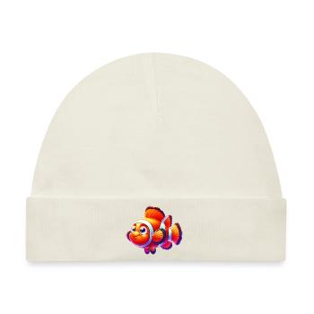 Clownfisch - Baby Premium Organic Mütze - Naturweiß - Vorne
