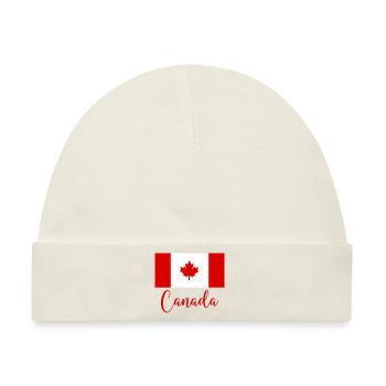 kanada canada - Baby Premium Organic Mütze - Naturweiß - Vorne
