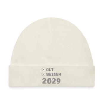 2029 - Baby Premium Organic Mütze - Naturweiß - Vorne