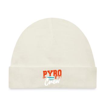 Feuerwehrmarschall Chief Pyromaniac Pyro Crew - Baby Premium Organic Mütze - Naturweiß - Vorne