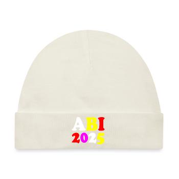 Abi 2025 - Baby Premium Organic Mütze - Naturweiß - Vorne