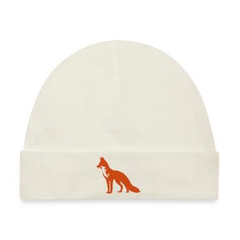 fox - Baby Premium Organic Mütze - Naturweiß - Vorne