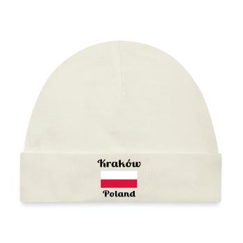 Krakau, Polen - Stilvolle Drucke - Baby Premium Organic Mütze - Naturweiß - Vorne
