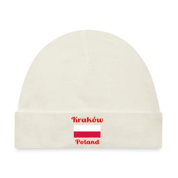 Krakau, Polen - Stilvolle Drucke - Baby Premium Organic Mütze - Naturweiß - Vorne