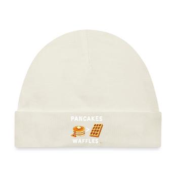 Pfannkuchen über Waffeln - Baby Premium Organic Mütze - Naturweiß - Vorne