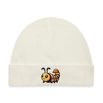 Wurm Comic - Baby Premium Organic Mütze - Naturweiß - Vorne