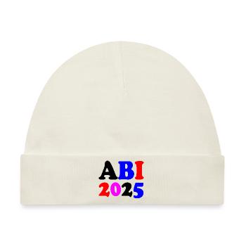 Abi 2025 - Baby Premium Organic Mütze - Naturweiß - Vorne