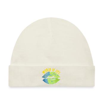 Lippen dieser Welt - Baby Premium Organic Mütze - Naturweiß - Vorne