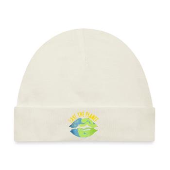 Save the world vintage look - Baby Premium Organic Mütze - Naturweiß - Vorne