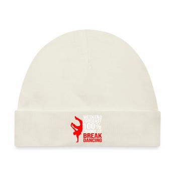 Breakdance - Baby Premium Organic Mütze - Naturweiß - Vorne