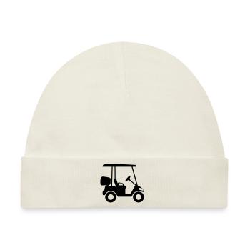 Golfwagen - Baby Premium Organic Mütze - Naturweiß - Vorne