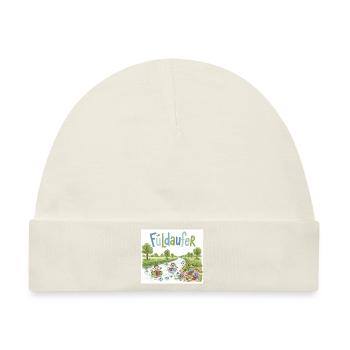 Fuldaufer: Fluss-Abenteuer ! - Baby Premium Organic Mütze - Naturweiß - Vorne