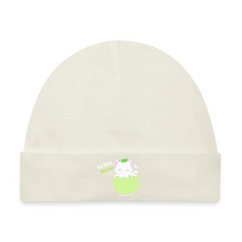 Matcha Tee - Baby Premium Organic Mütze - Naturweiß - Vorne