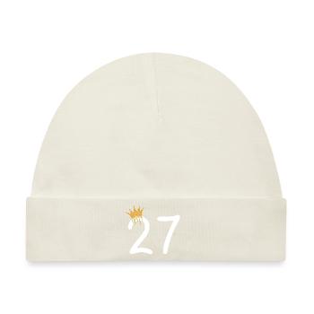 27 - Baby Premium Organic Mütze - Naturweiß - Vorne