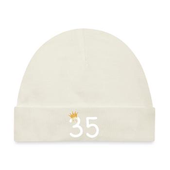 35 - Baby Premium Organic Mütze - Naturweiß - Vorne