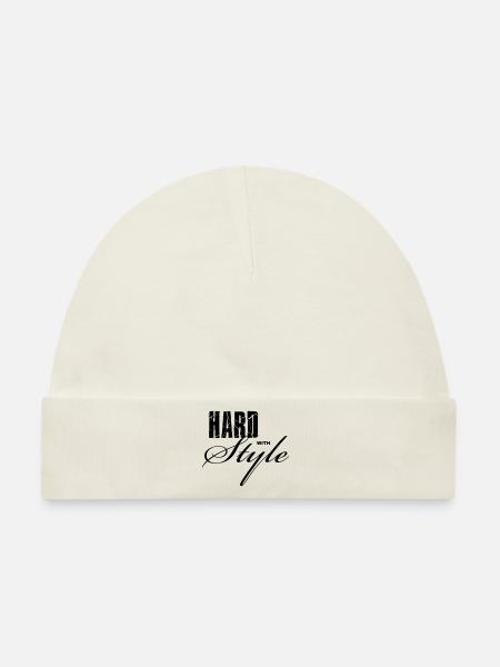 Hard with Style - Baby Premium Organic Mütze - Naturweiß