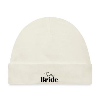 Team Bride - Baby Premium Organic Mütze - Naturweiß - Vorne