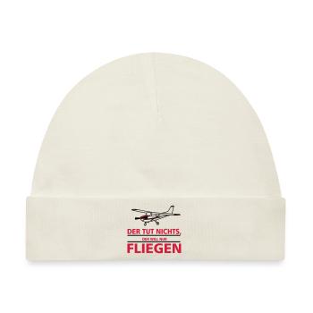 nurfliegen_cessna - Baby Premium Organic Mütze - Naturweiß - Vorne