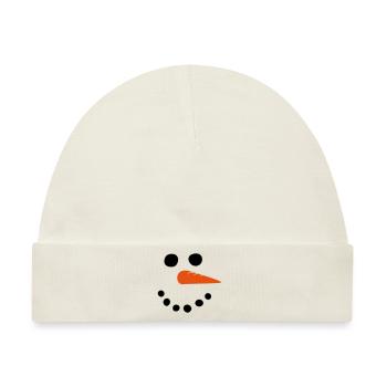 Schneemann - Baby Premium Organic Mütze - Naturweiß - Vorne