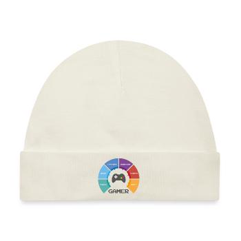 game wheel - Baby Premium Organic Mütze - Naturweiß - Vorne