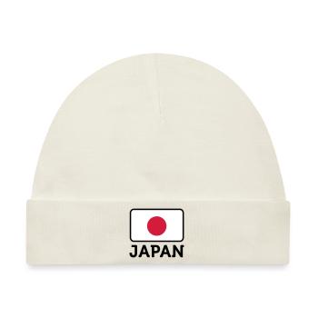 Nationalflagge von Japan - Baby Premium Organic Mütze - Naturweiß - Vorne