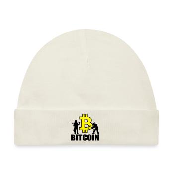 Bitcoin Satoshi Nakamoto - Baby Premium Organic Mütze - Naturweiß - Vorne
