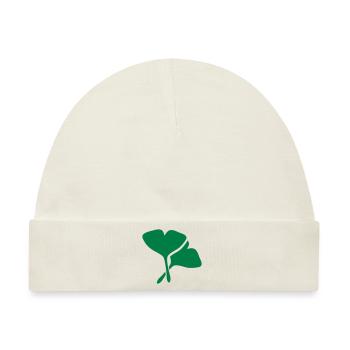 Ginko Heilpflanze - Baby Premium Organic Mütze - Naturweiß - Vorne