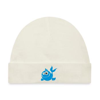 fish fisch - Baby Premium Organic Mütze - Naturweiß - Vorne