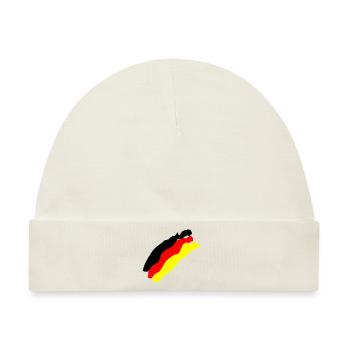 Deutsche Flagge - Baby Premium Organic Mütze - Naturweiß - Vorne