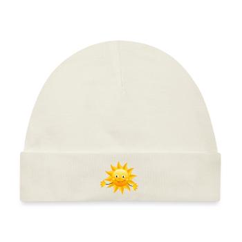 Sonne - Baby Premium Organic Mütze - Naturweiß - Vorne